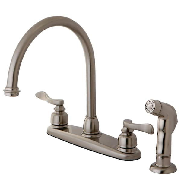 KB8798NFLSP NuWave French Centerset Kitchen Faucet, Brushed Nickel